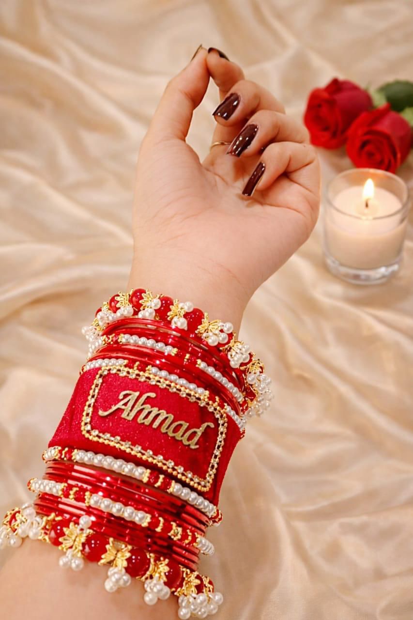 Creamy white Pearl Signature Bangles